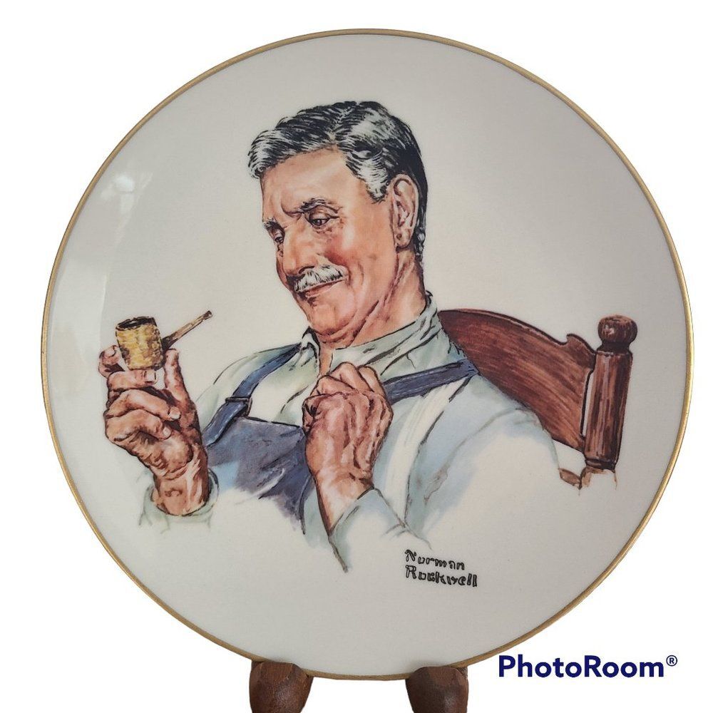 Norman Rockwell Plate "Home From the Fields" Limited Edition Collector's Plate